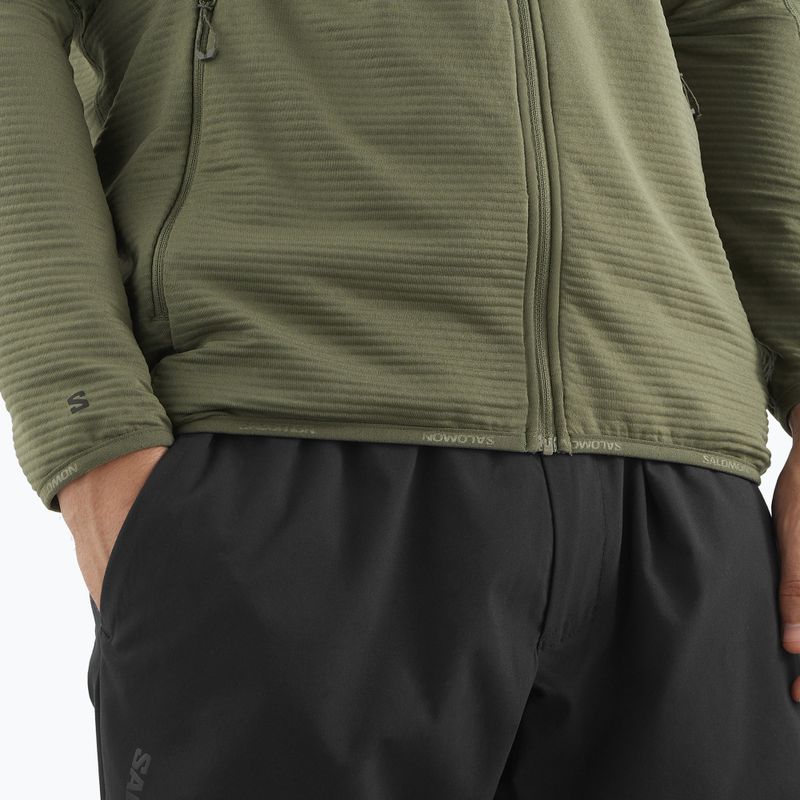 Pánska trekingová mikina Salomon Essential Lightwarm Full Zip grape leaf 5