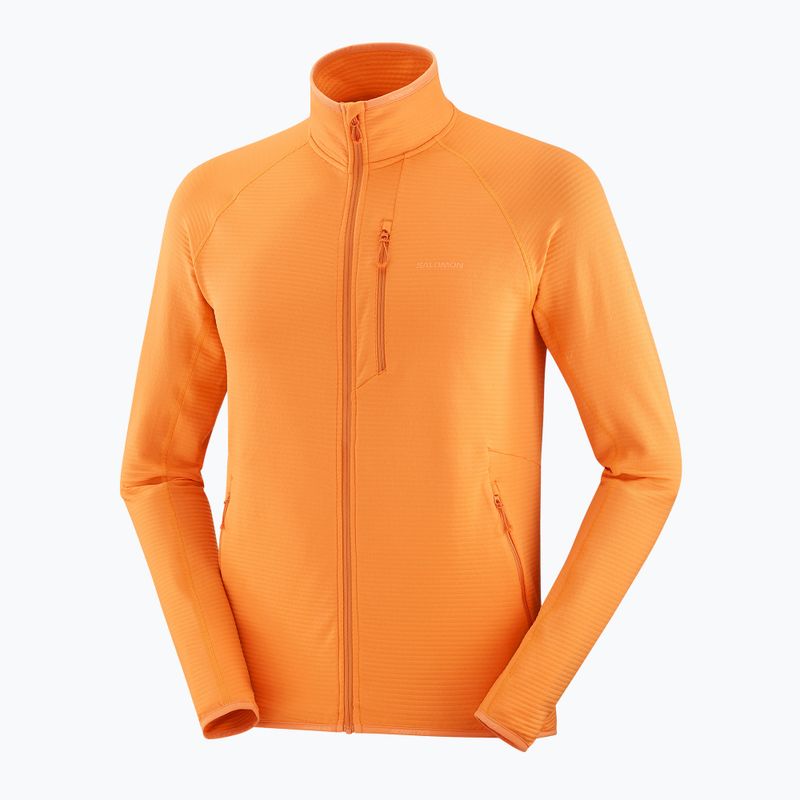 Pánska trekingová mikina Salomon Lightwarm Full Zip turmeric 7