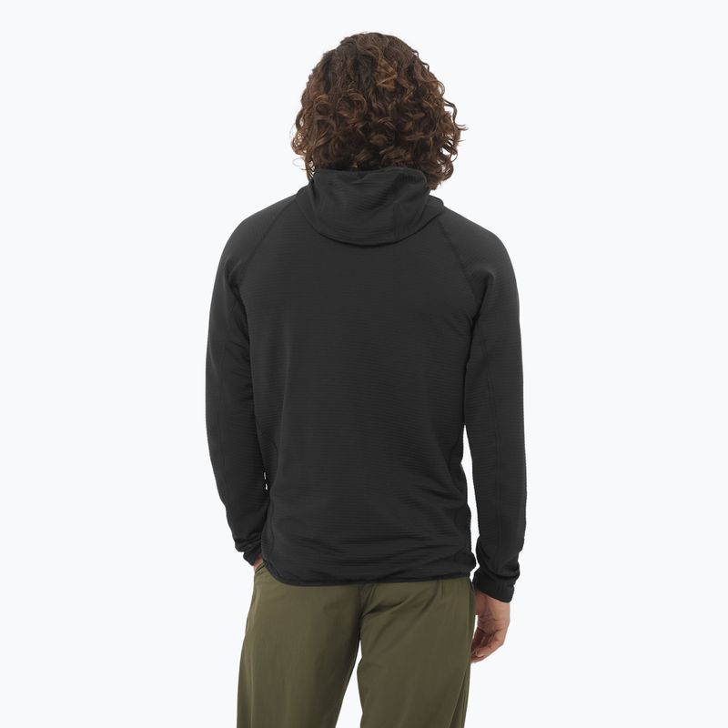 Pánska trekingová bunda Salomon Sntial Lightwarm Hybrid deep black 2