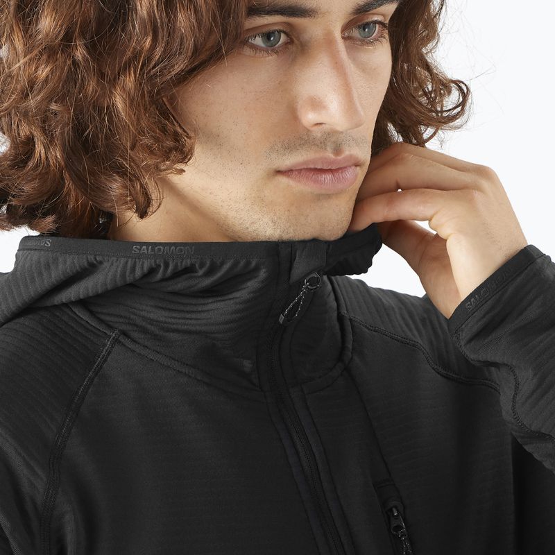Pánska trekingová bunda Salomon Sntial Lightwarm Hybrid deep black 4