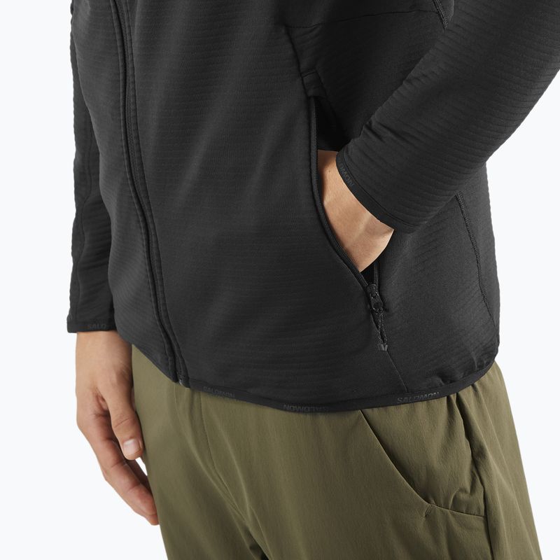Pánska trekingová bunda Salomon Sntial Lightwarm Hybrid deep black 6