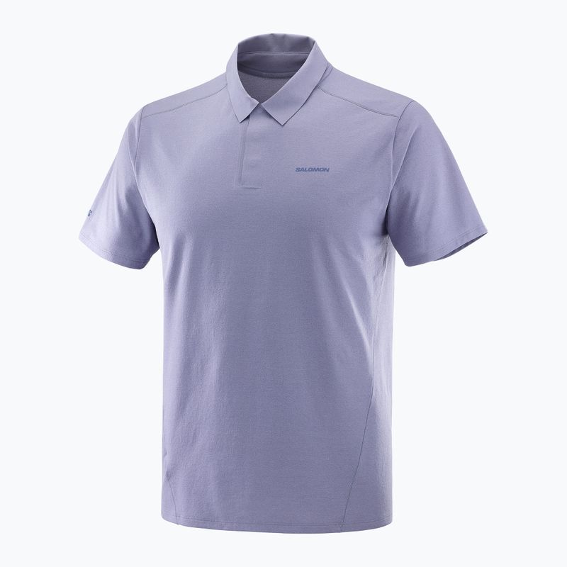 Pánske polo tričko Salomon Trackline Polo blue granite 7