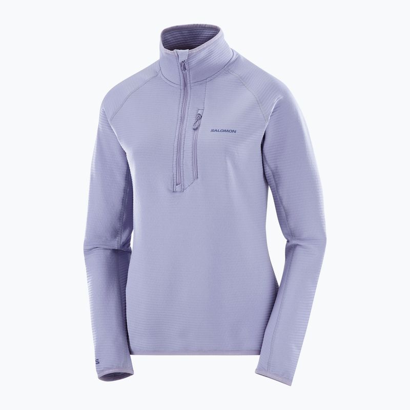 Dámska trekingová mikina Salomon Essential Lightwarm Half Zip blue granite 6
