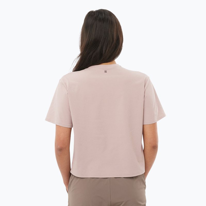 Dámske tričko Salomon Trackline Tee SS etherea 2