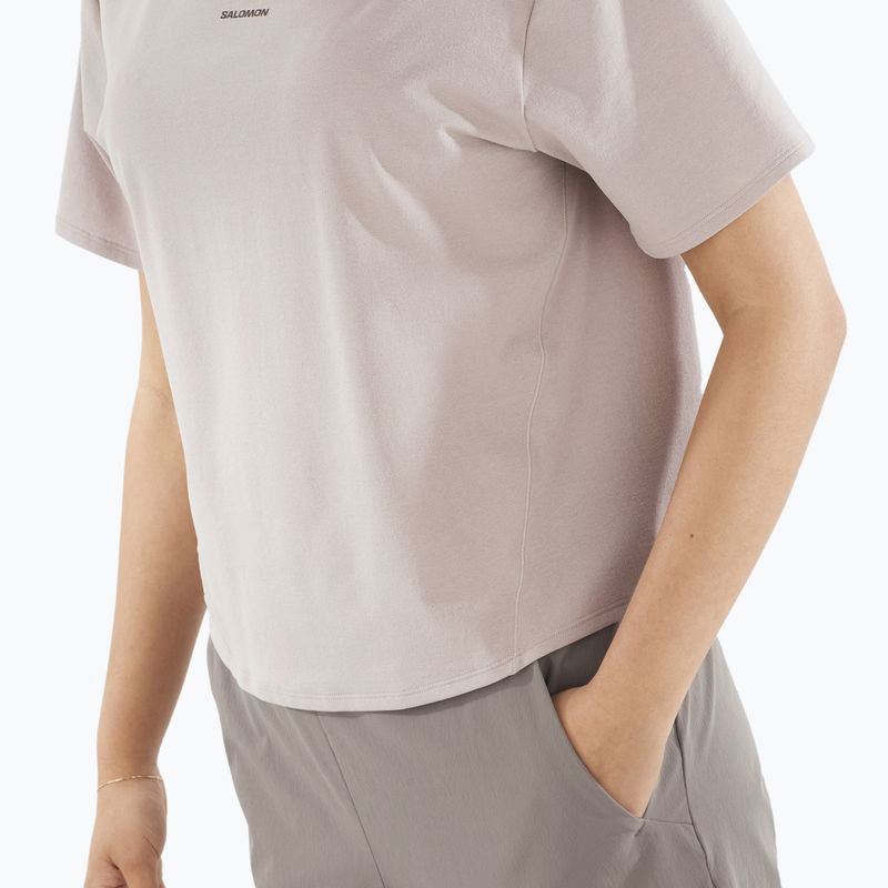 Dámske tričko Salomon Trackline Tee SS etherea 3