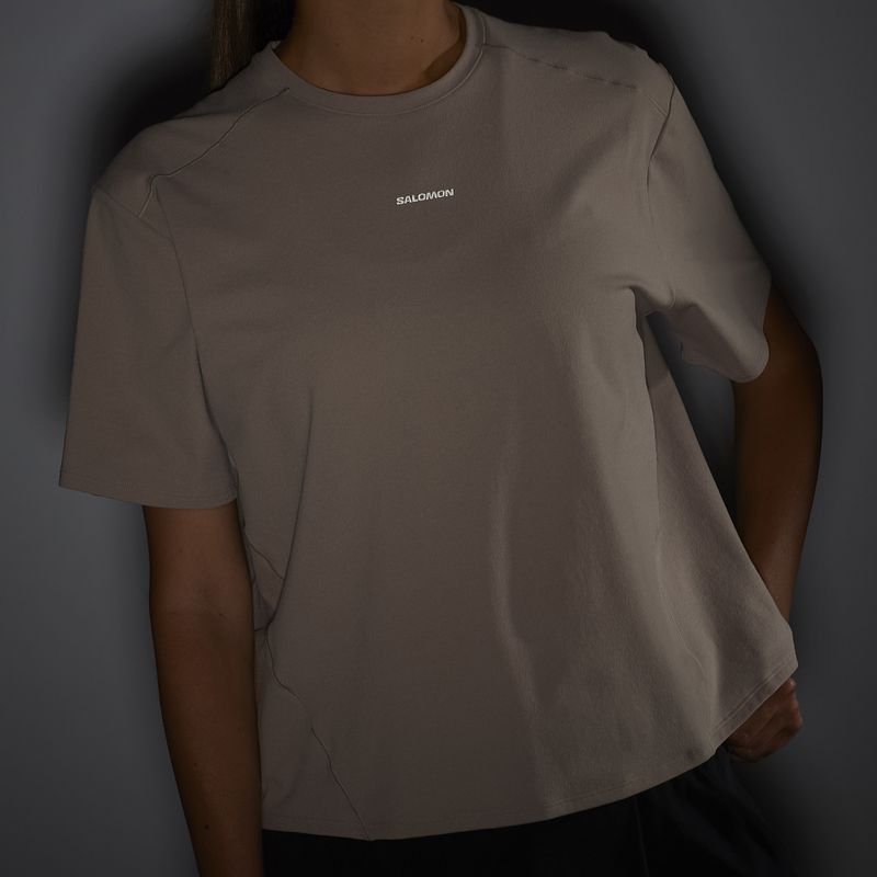 Dámske tričko Salomon Trackline Tee SS etherea 5