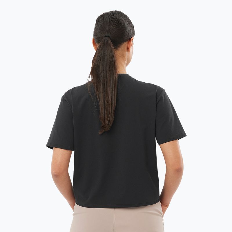 Dámske tričko Salomon Trackline Tee SS deep black 2