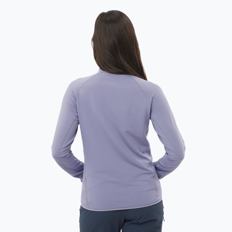 Dámska trekingová mikina Salomon Lightwarm Full Zip blue granite 2