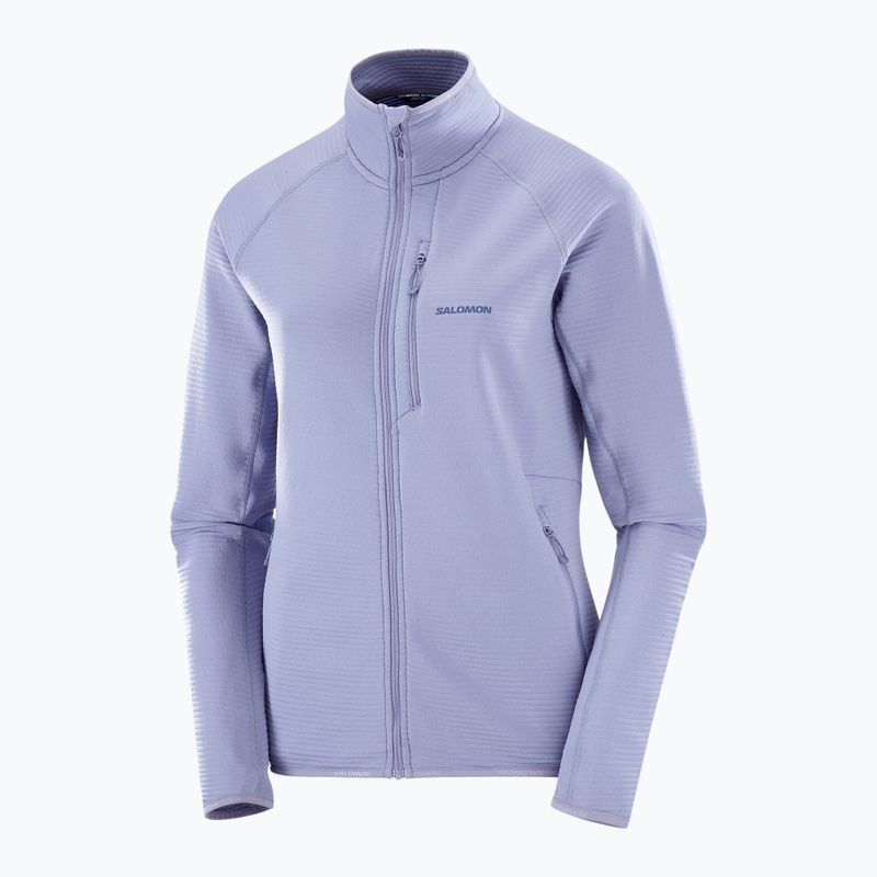 Dámska trekingová mikina Salomon Lightwarm Full Zip blue granite 6