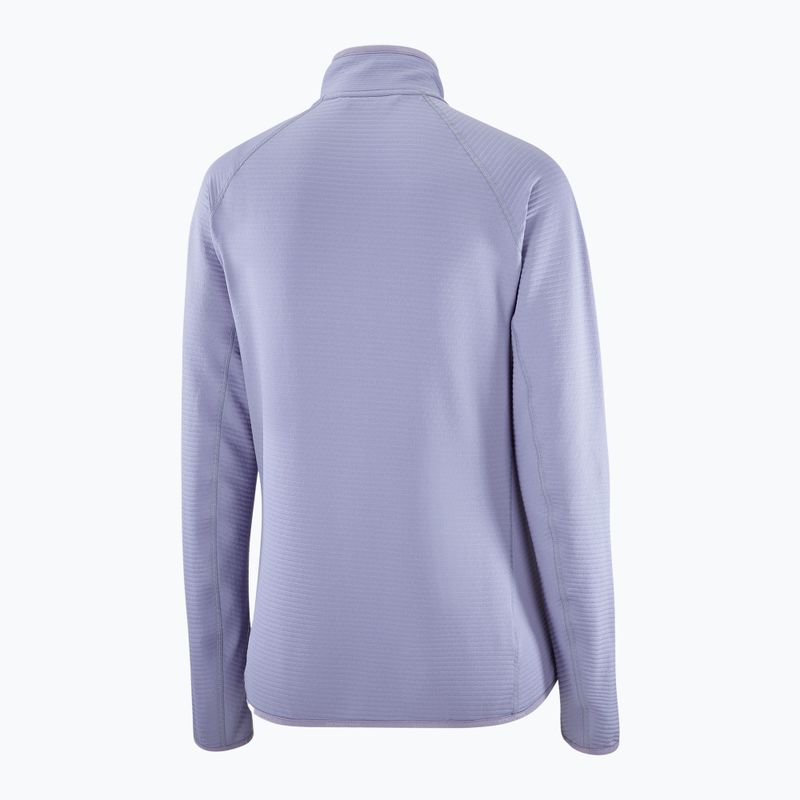 Dámska trekingová mikina Salomon Lightwarm Full Zip blue granite 7