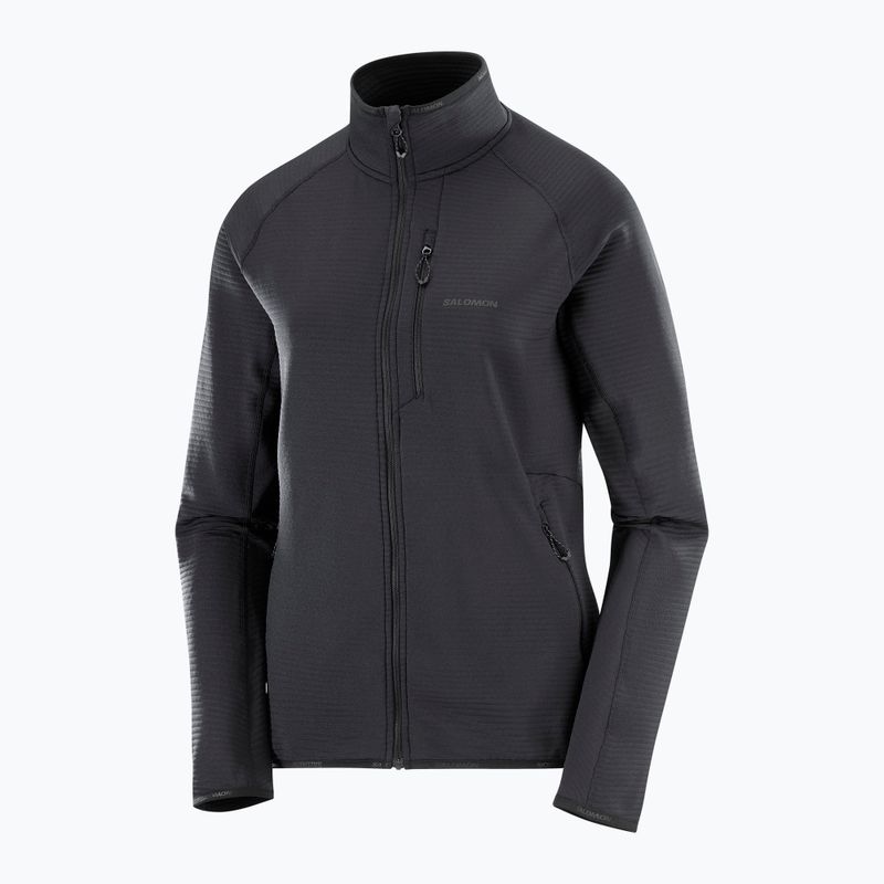 Dámska fleecová mikina Salomon Lightwarm Full Zip deep black 5