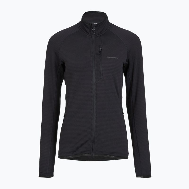 Dámska fleecová mikina Salomon Lightwarm Full Zip deep black 5
