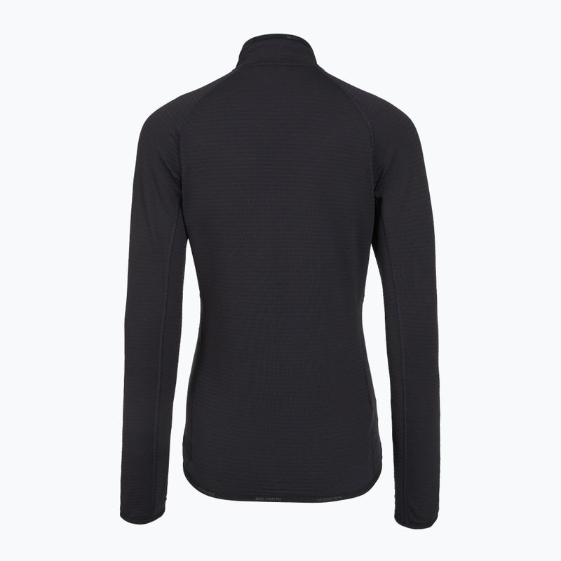 Dámska fleecová mikina Salomon Lightwarm Full Zip deep black 6