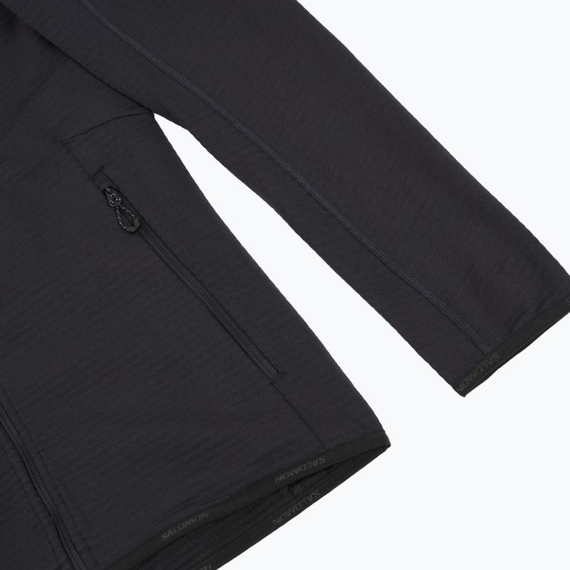 Dámska fleecová mikina Salomon Lightwarm Full Zip deep black 8