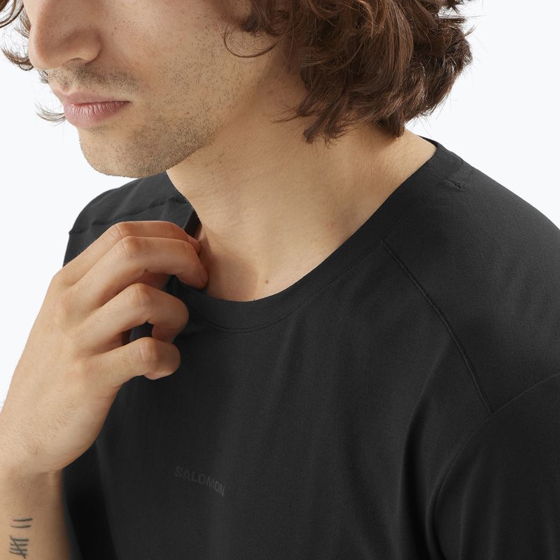 Pánske tričko Salomon Trackline deep black 4