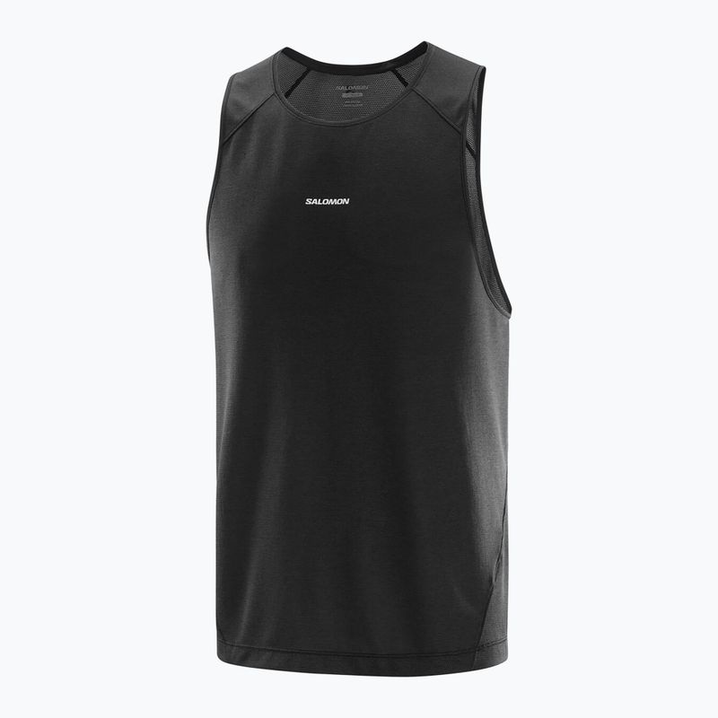 Pánske bežecké tielko Salomon Shakeout Core Tank deep black 4