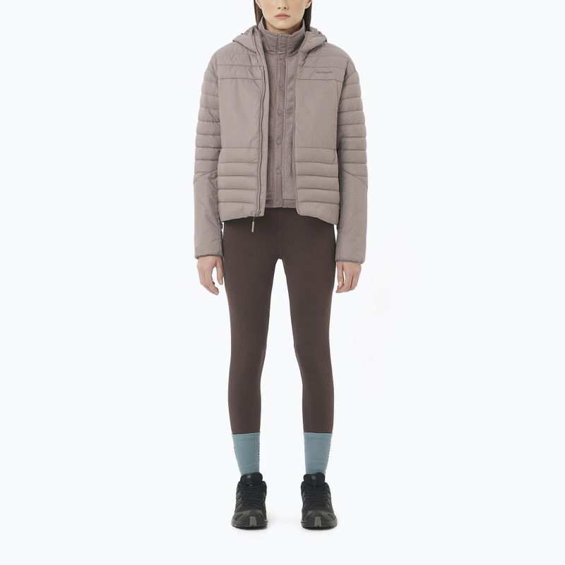 Dámske bežecké legíny Salomon SHAKEout Bliss 25" coffee bean 2