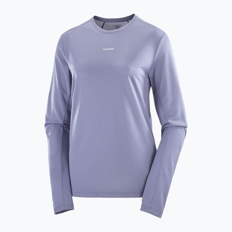 Dámske bežecké tričko s dlhým rukávom Salomon SHAKEout Core blue granite 4