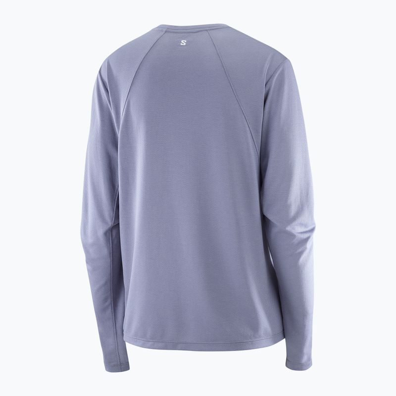 Dámske bežecké tričko s dlhým rukávom Salomon SHAKEout Core blue granite 5