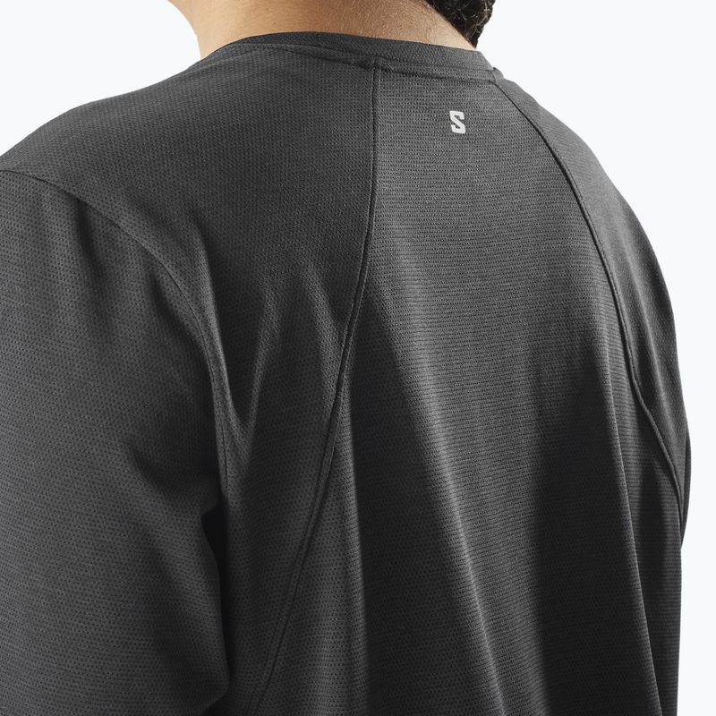 Dámske bežecké tričko s dlhým rukávom Salomon SHAKEout Core deep black 3