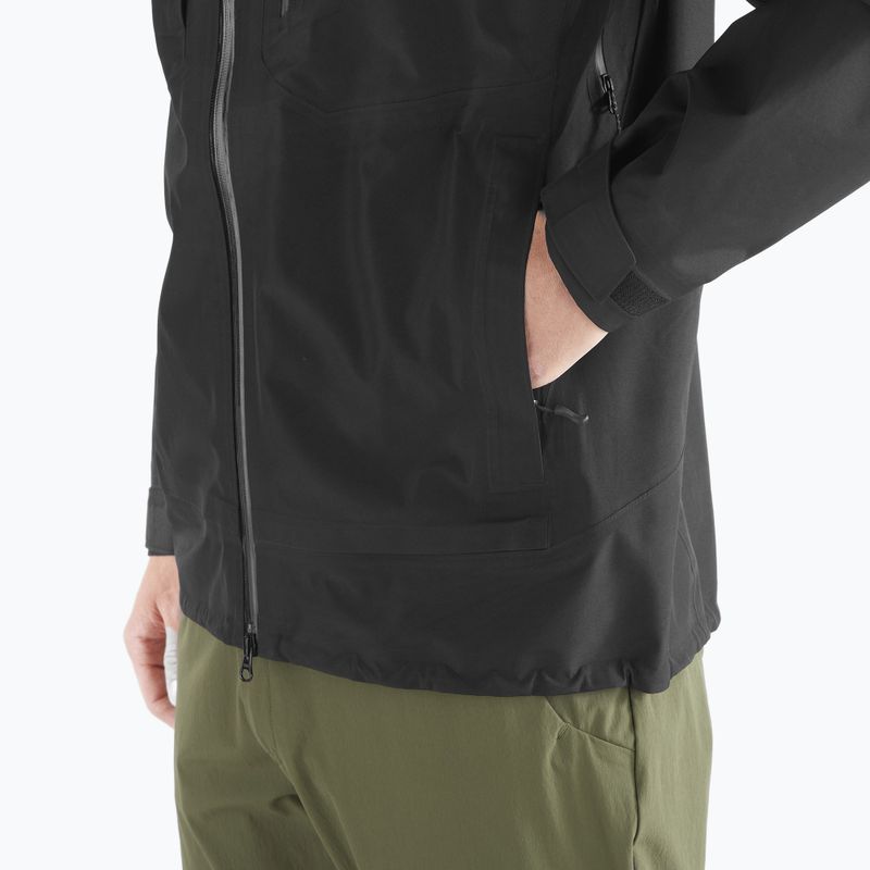 Pánska softshellová bunda Salomon Outline 3l GTX deep black 7