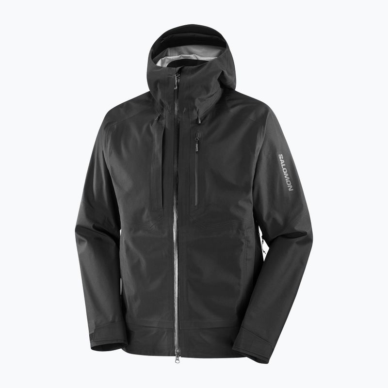 Pánska softshellová bunda Salomon Outline 3l GTX deep black 9