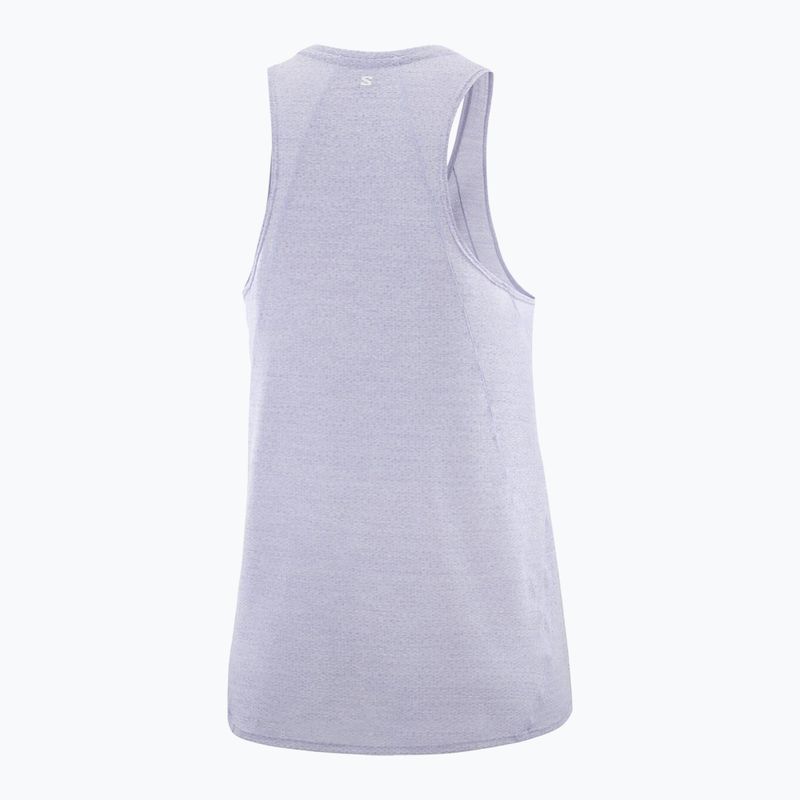 Dámske bežecké tielko Salomon SHAKEout Air Tank cosmic sky 5