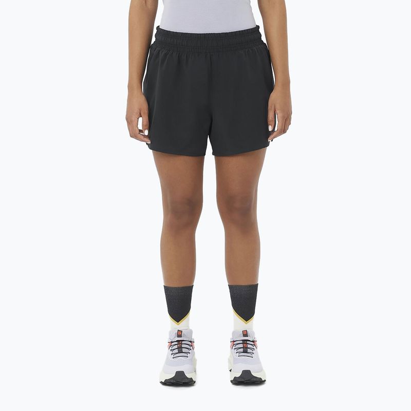 Dámske bežecké šortky Salomon SHAKEout Easy 4" deep black