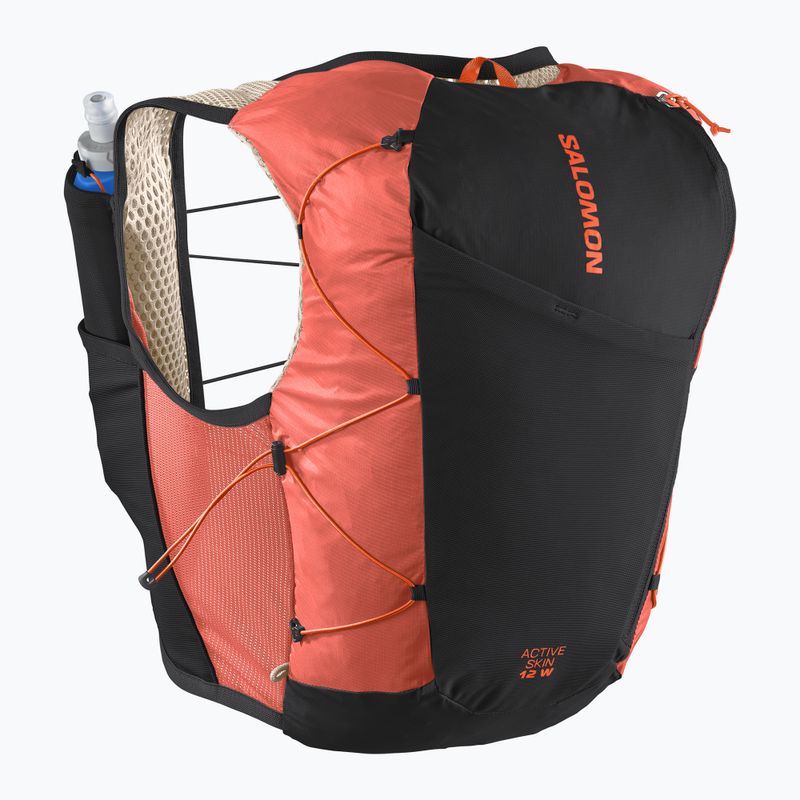 Dámska bežecká vesta Salomon Active Skin 12 Set emerglow/black 2