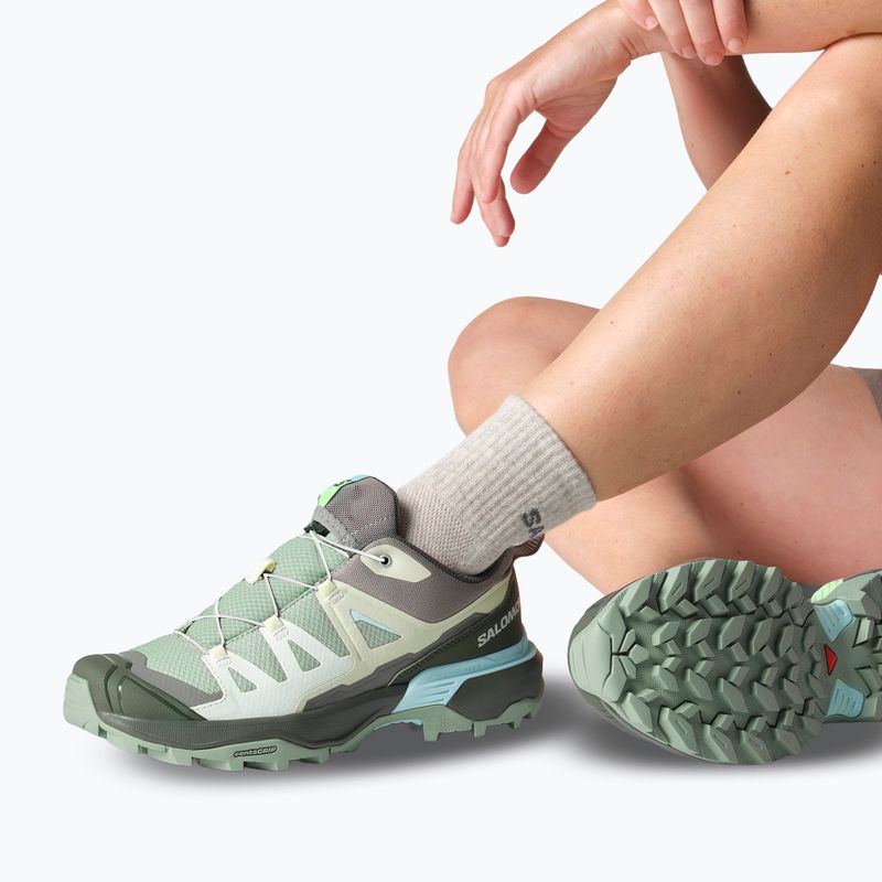 Dámske trekingové topánky Salomon X Ultra 360 green milieu/urban chic/clearly aqua 7