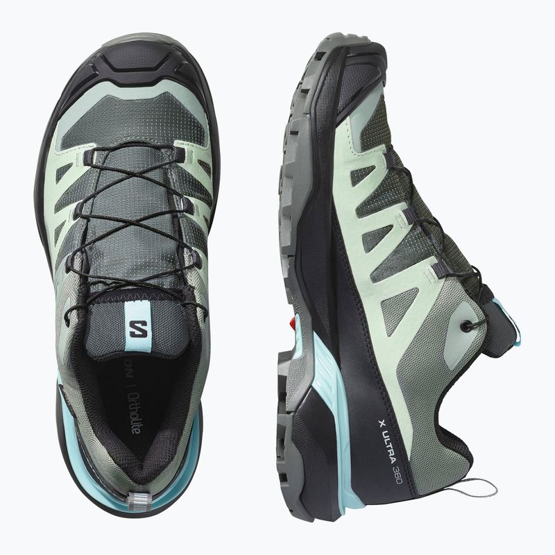 Dámske trekové topánky Salomon X Ultra 360 GTX Sedona sage/black/sea foam 6