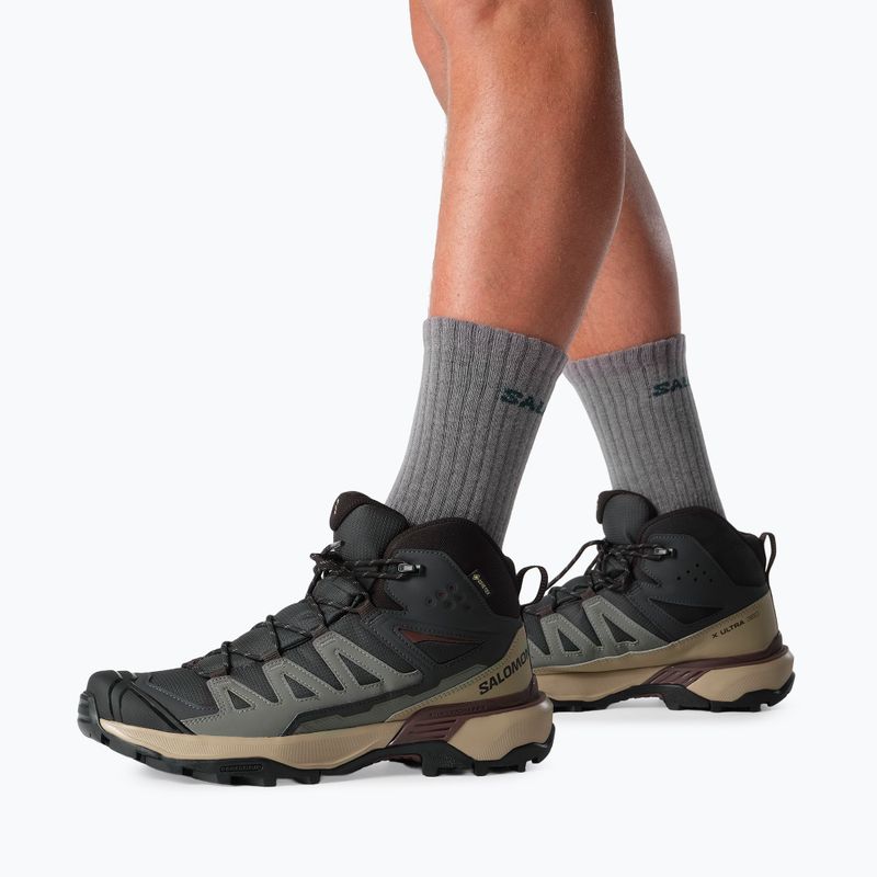 Pánske turistické topánky Salomon X Ultra 360 MID GTX phantom/desert tan 6