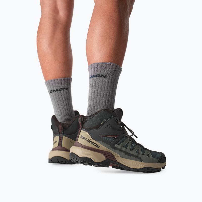 Pánske turistické topánky Salomon X Ultra 360 MID GTX phantom/desert tan 7