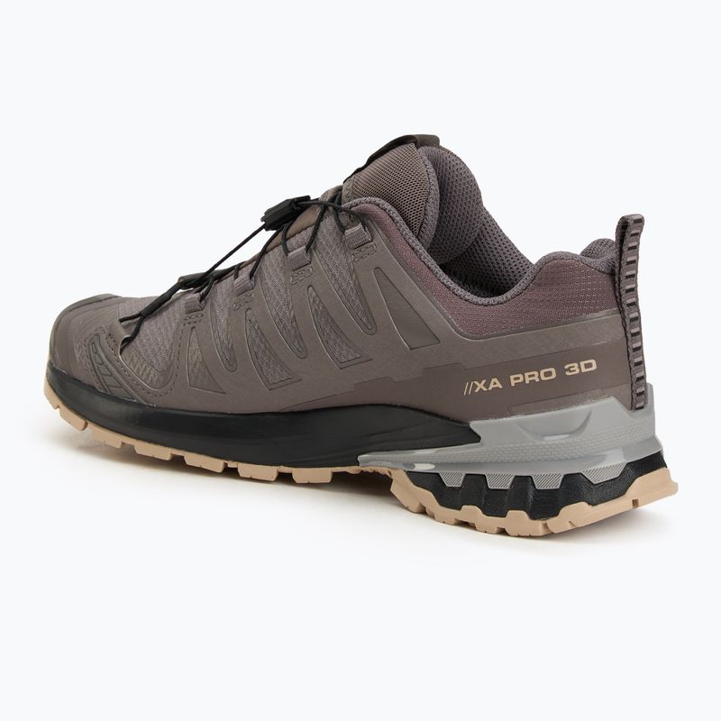 Salomon XA Pro 3D V9 GTX dámska bežecká obuv plum kitten/black/gul 3