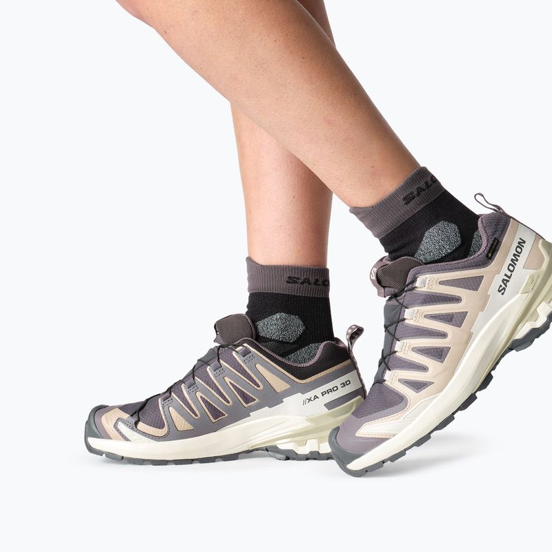 Dámske bežecké topánky Salomon XA Pro 3D V9 GTX nine iron/oxford tan 6