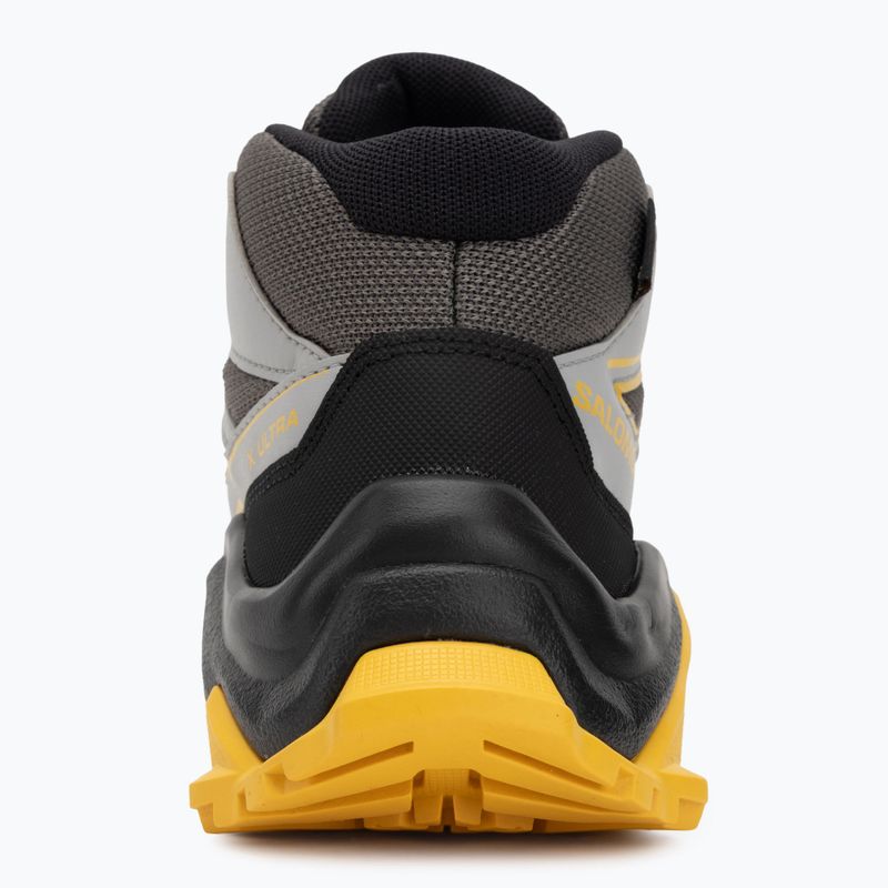 Detské trekové topánky Salomon X Ultra Mid GTX castlerock/black/spicy/mustard 6