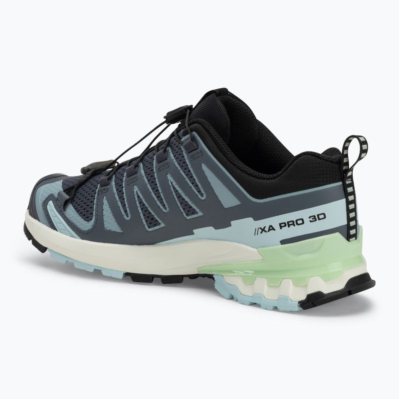Dámske bežecké topánky Salomon XA Pro 3D V9 turbulencie/iced aqua/patina green 3