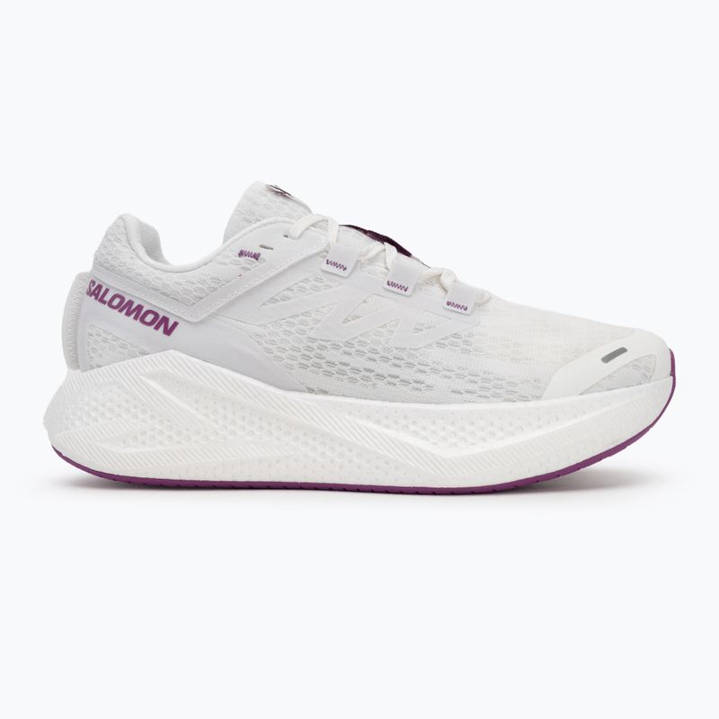 Pánske bežecké topánky Salomon Aero Glide 3 white/white/willowherb 2