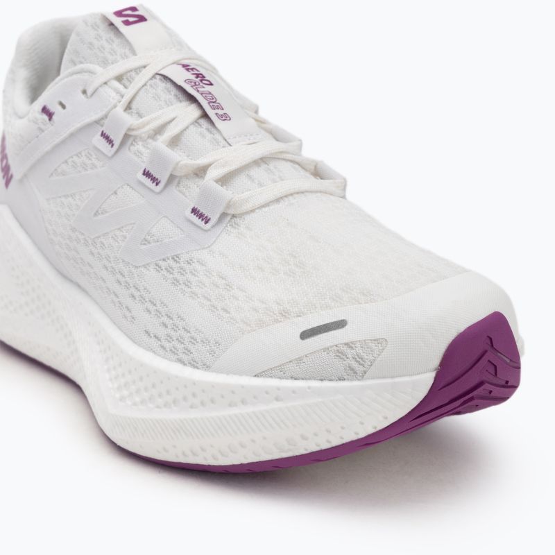 Pánske bežecké topánky Salomon Aero Glide 3 white/white/willowherb 7
