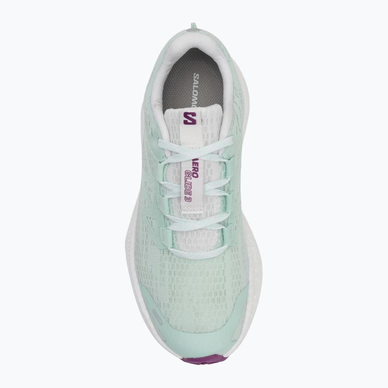 Dámske bežecké topánky Salomon Aero Glide 3 bay/white/wilowherb 5