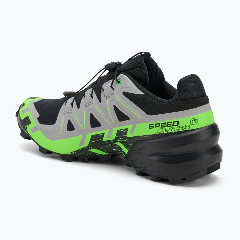 Pánske bežecké topánky Salomon Speedcross 6 GTX black/alloy/green gecko 3