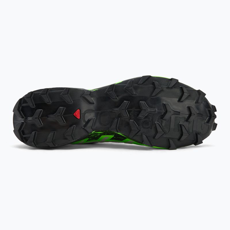 Pánske bežecké topánky Salomon Speedcross 6 GTX black/alloy/green gecko 4