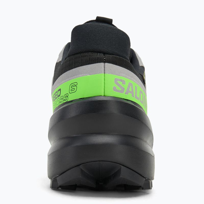 Pánske bežecké topánky Salomon Speedcross 6 GTX black/alloy/green gecko 6