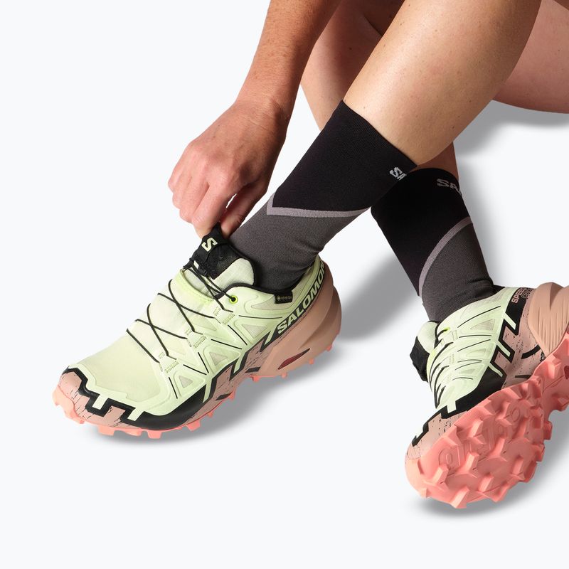 Salomon Speedcross 6 GTX dámska bežecká obuv lime cream/mahogany rose/black 7