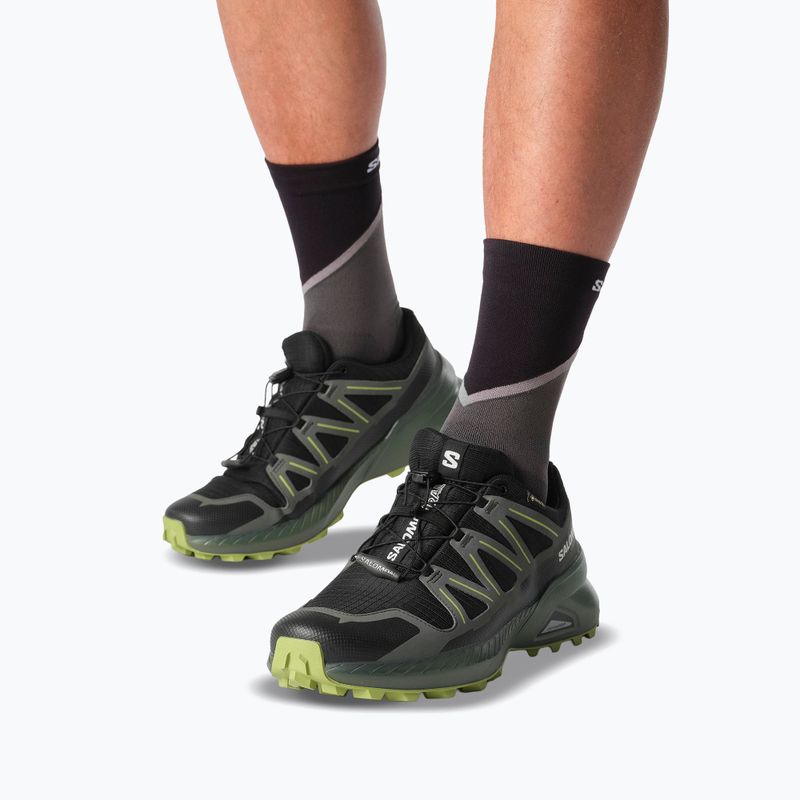 Pánske bežecké topánky Salomon Speedcross Peak GTX black/urban chic/dark citron 9