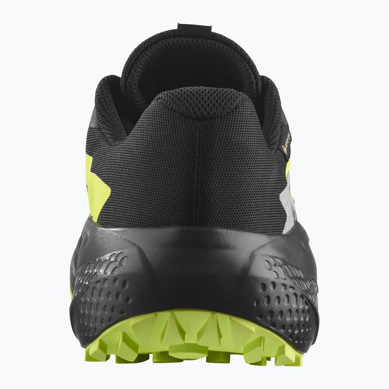 Buty do biegania meskie Salomon Alphaglide GTX black/alloy/sharp green 3