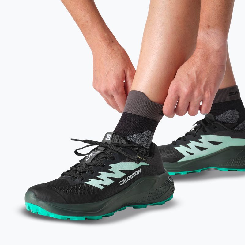 Dámske bežecké topánky Salomon Alphaglide GTX hantom/urban chic/waterfall 8