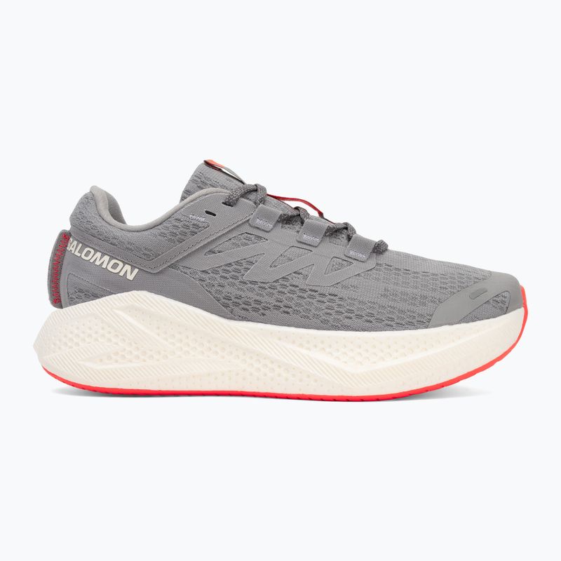 Pánske bežecké topánky Salomon Aero Glide 3 alloy/vanilla ice/neon flame 2