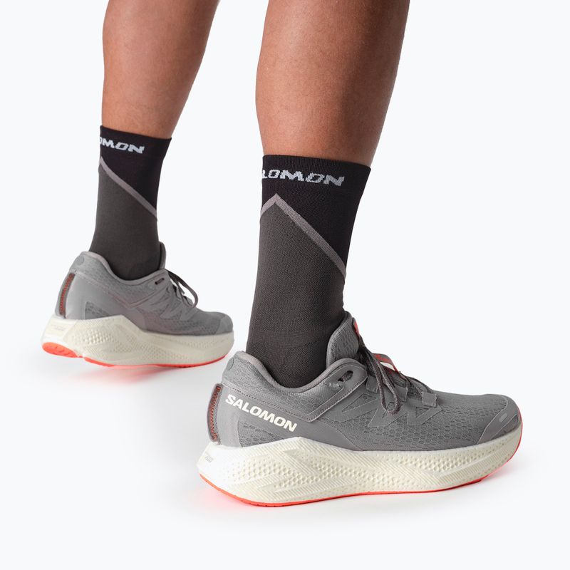 Pánske bežecké topánky Salomon Aero Glide 3 alloy/vanilla ice/neon flame 11