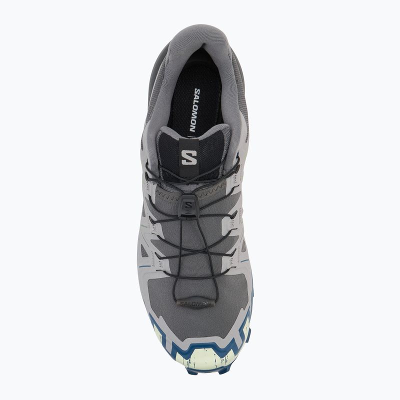 Pánske bežecké topánky Salomon Speedcross 6 castlerock/lime cream/poseidon 5